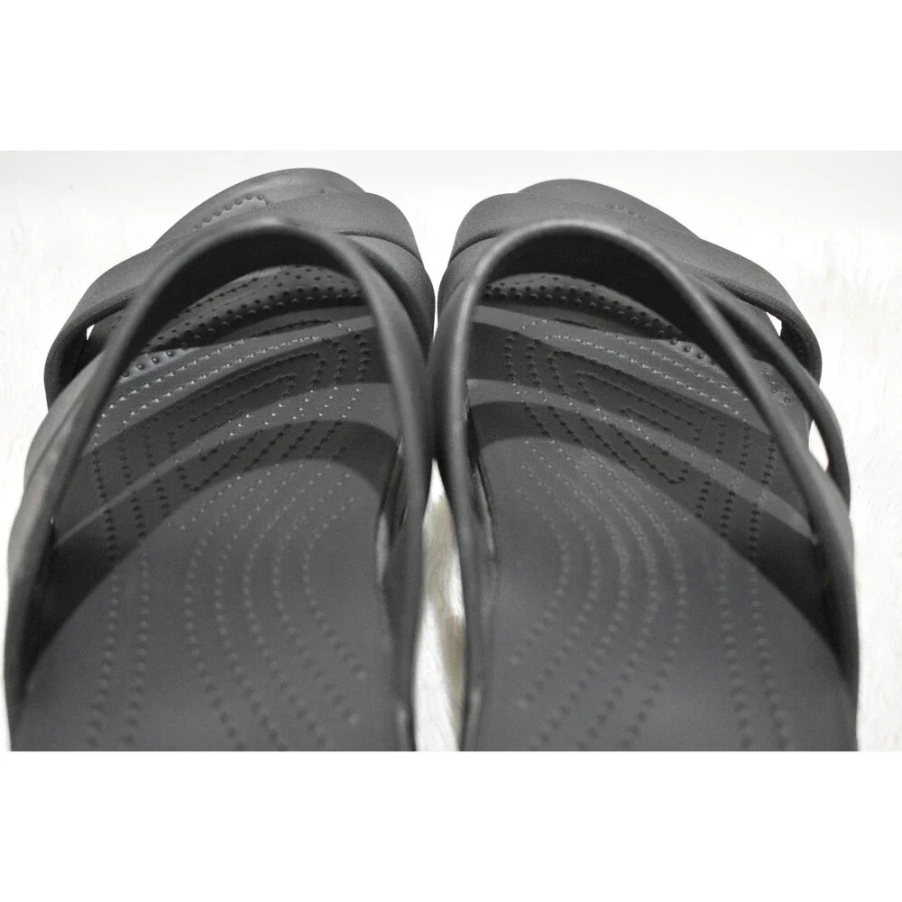 Crocs Getaway Sandal Women's Size 13 Black Triple Strap Slides Casual Shoe Flat
